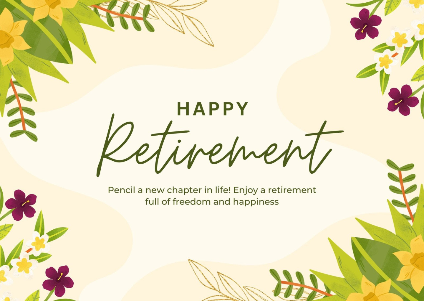 Free printable, customizable retirement card templates  Canva